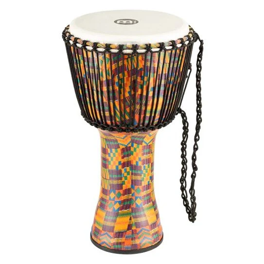 Meinl - Rope Tuned Travel Series Djembe Synthetic Head12" Kenyan Quilt PADJ2-L-F