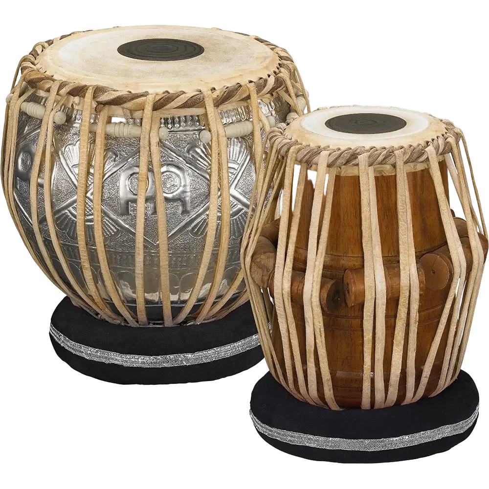 Meinl - Tabla Set 8.5" x 5.5" Mahogany Chrome Plated Copper