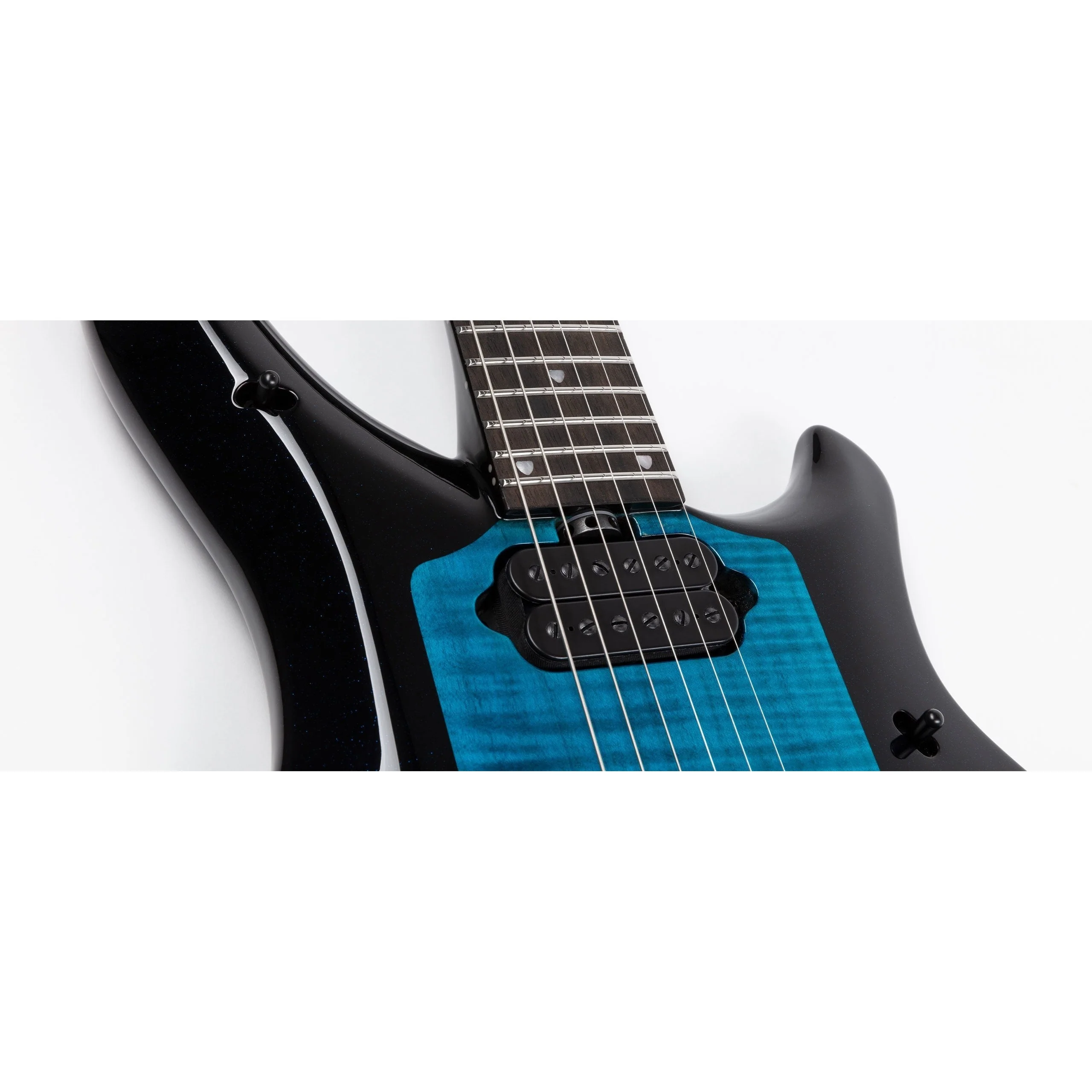 Music Man - Majesty 6-String - Okelani Blue - Mahogany with Ebony Fretboard - Matte Black Hardware - Okelani Blue - 611-BDS-50-00 - Image 5