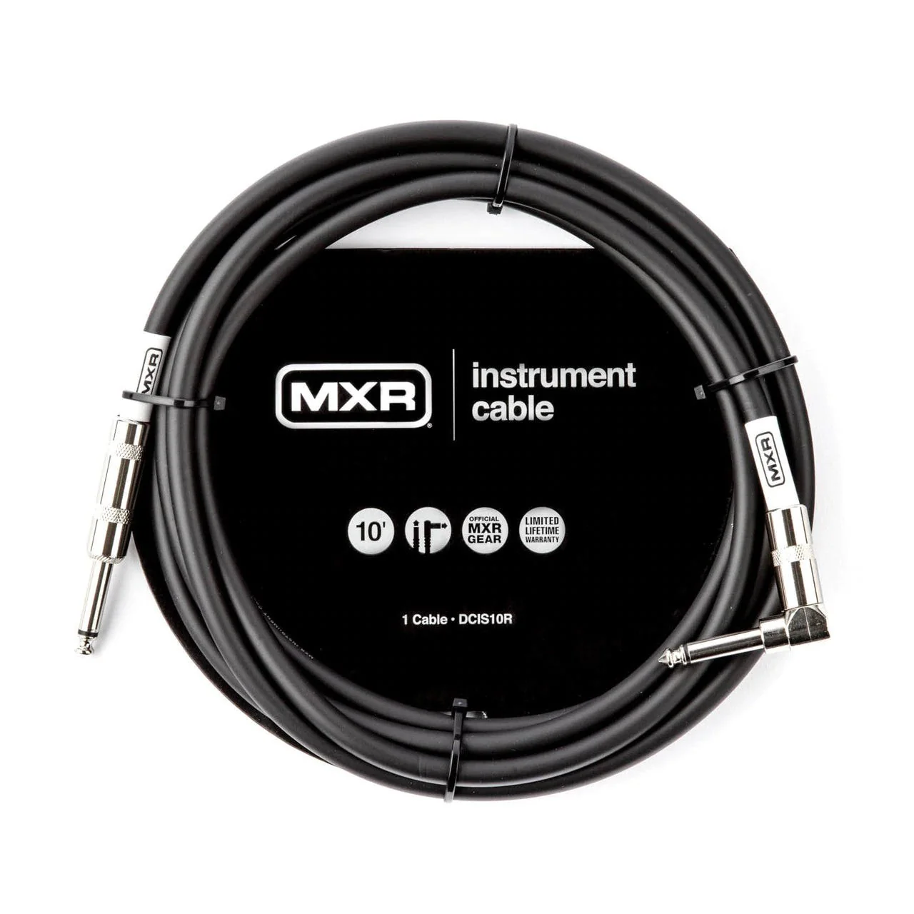 MXR - Standard Instrument Cable - Straight/Right Angle - 10' DCIS10R