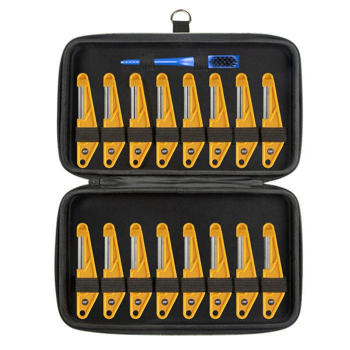 MusicNomad - 16 pc. Diamond-Coated Nut File Complete Shop Set - MN676