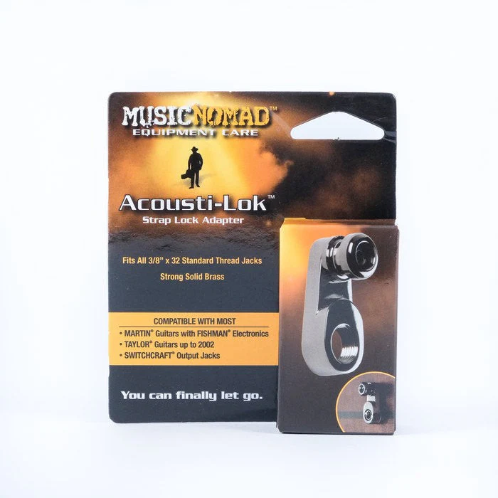 MusicNomad - Acousti-Lok Strap Lock Adapter for Standard Output Jacks  - MN270 - Image 2