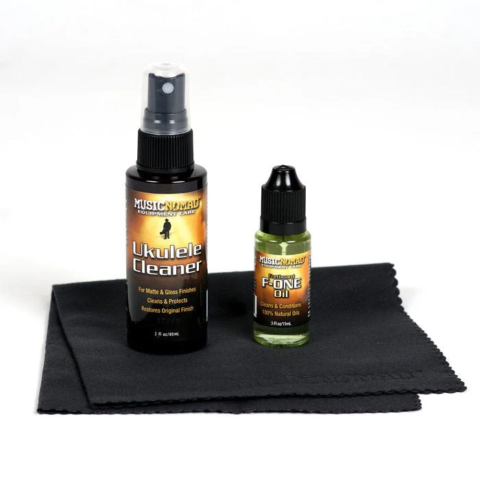 MusicNomad - Premium Ukulele Care Kit - 3 pc. - MN142