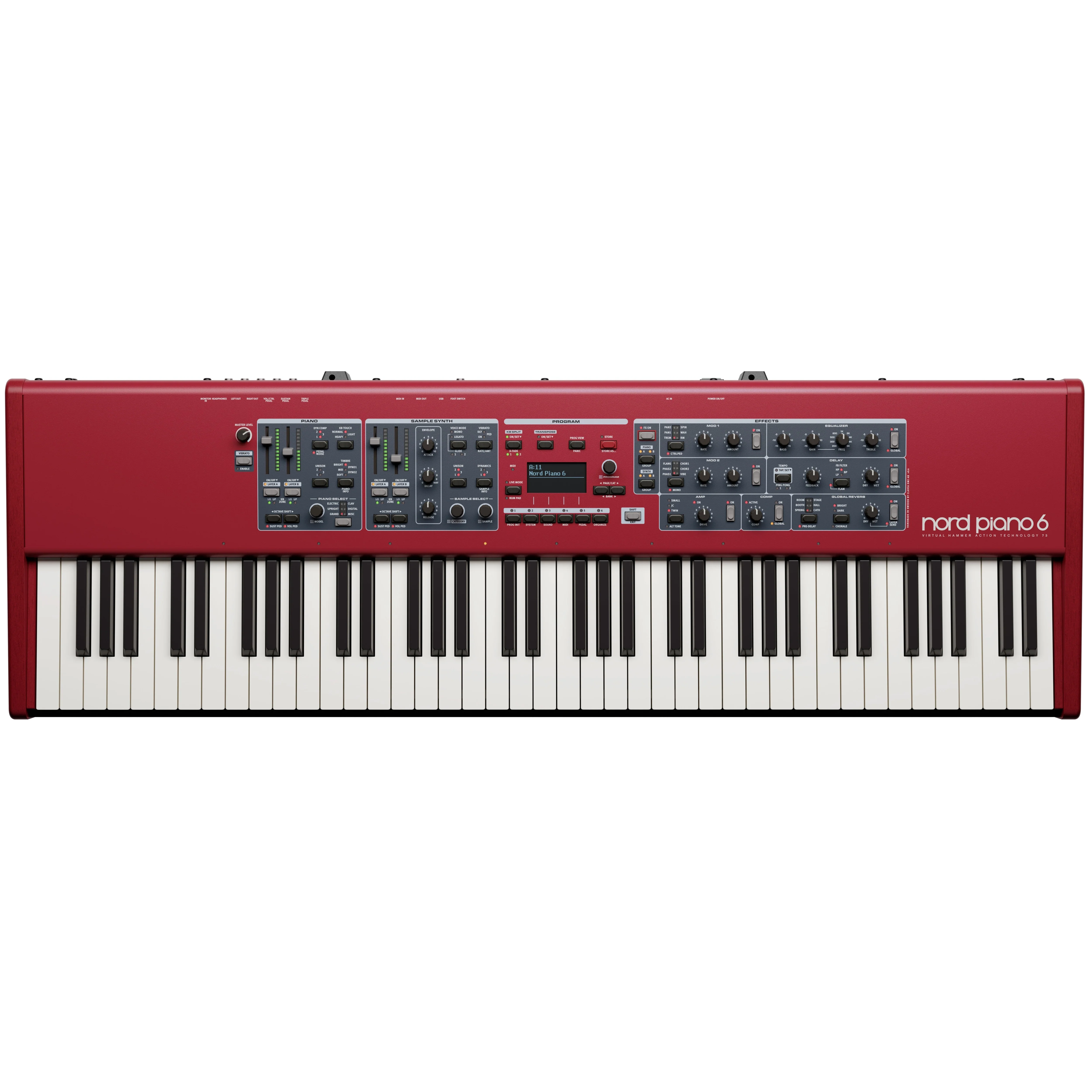 NORD - Piano673 - 73-Note Weighted Hammer Action Piano With Split / Layering & NP3 Pedal - NORDPIANO673