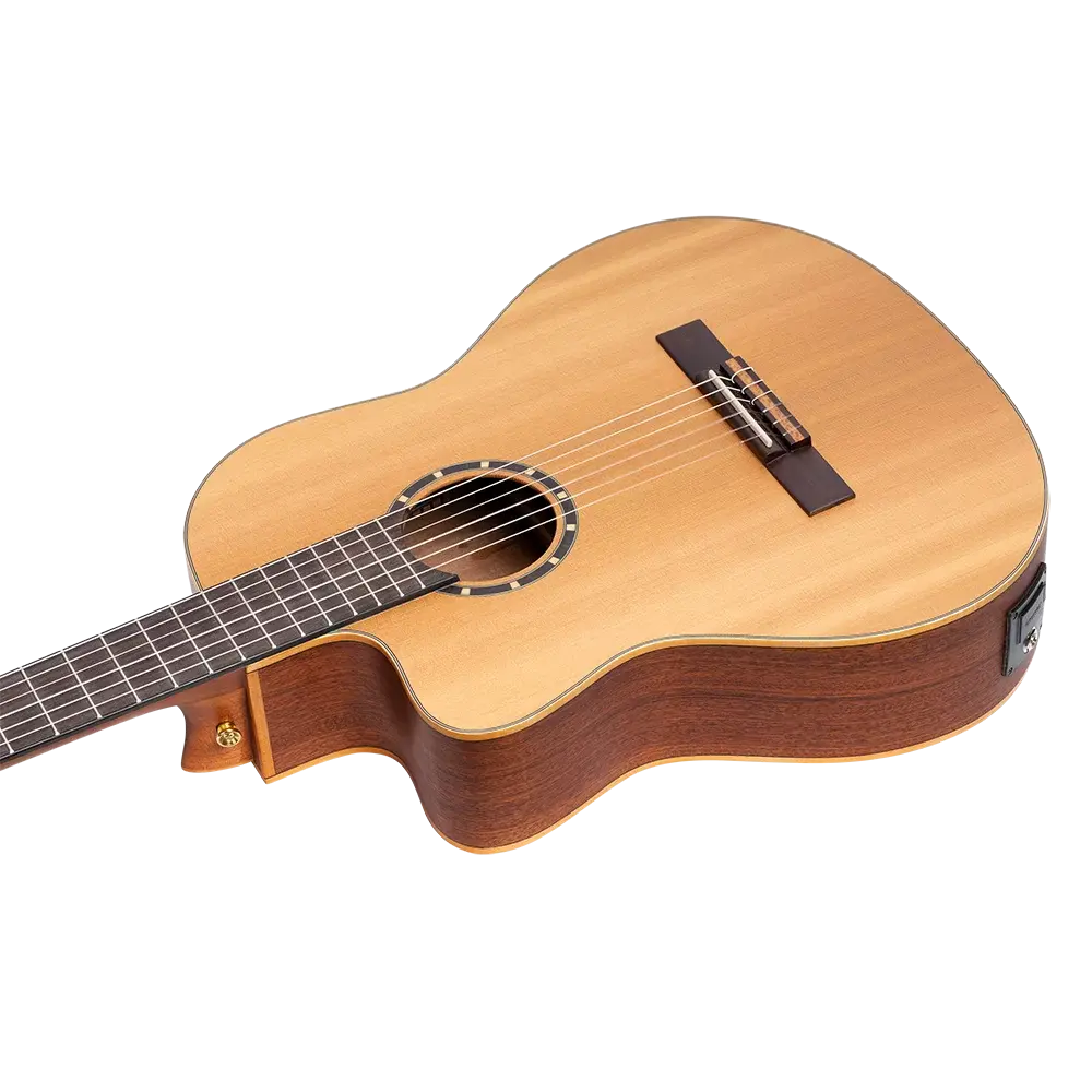 Ortega - Full-Size Guitar Solid Cedar/Mahogany Natural - RCE131L - Left-Handed - Image 4