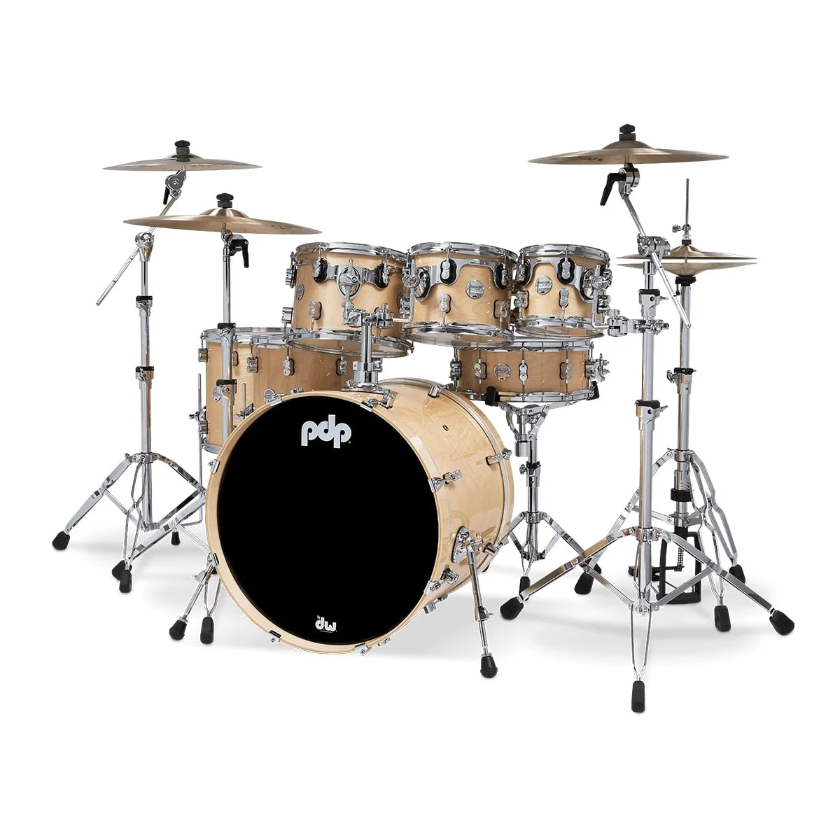 PDP - Concept Maple 7-Piece Shell Pack Natural Lacquer PDCM2217NA - Image 3