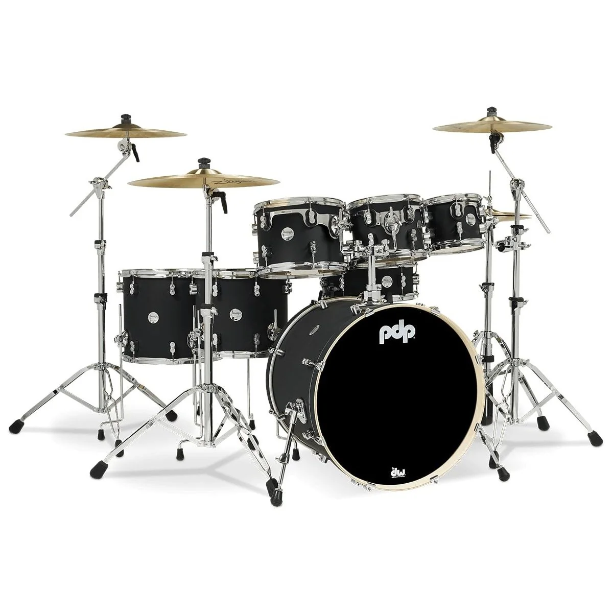 PDP - Concept Maple 7-Piece Shell Pack Satin Black PDCM2217BK