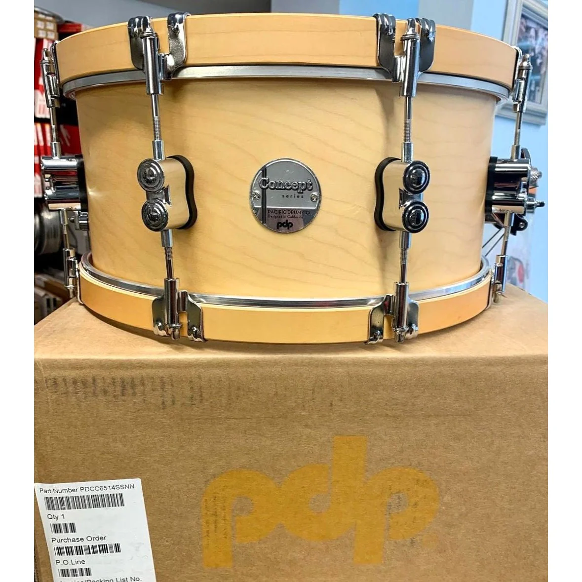 PDP - Concept Maple Classic Snare 6.5x14 PDCC6514SSNN
