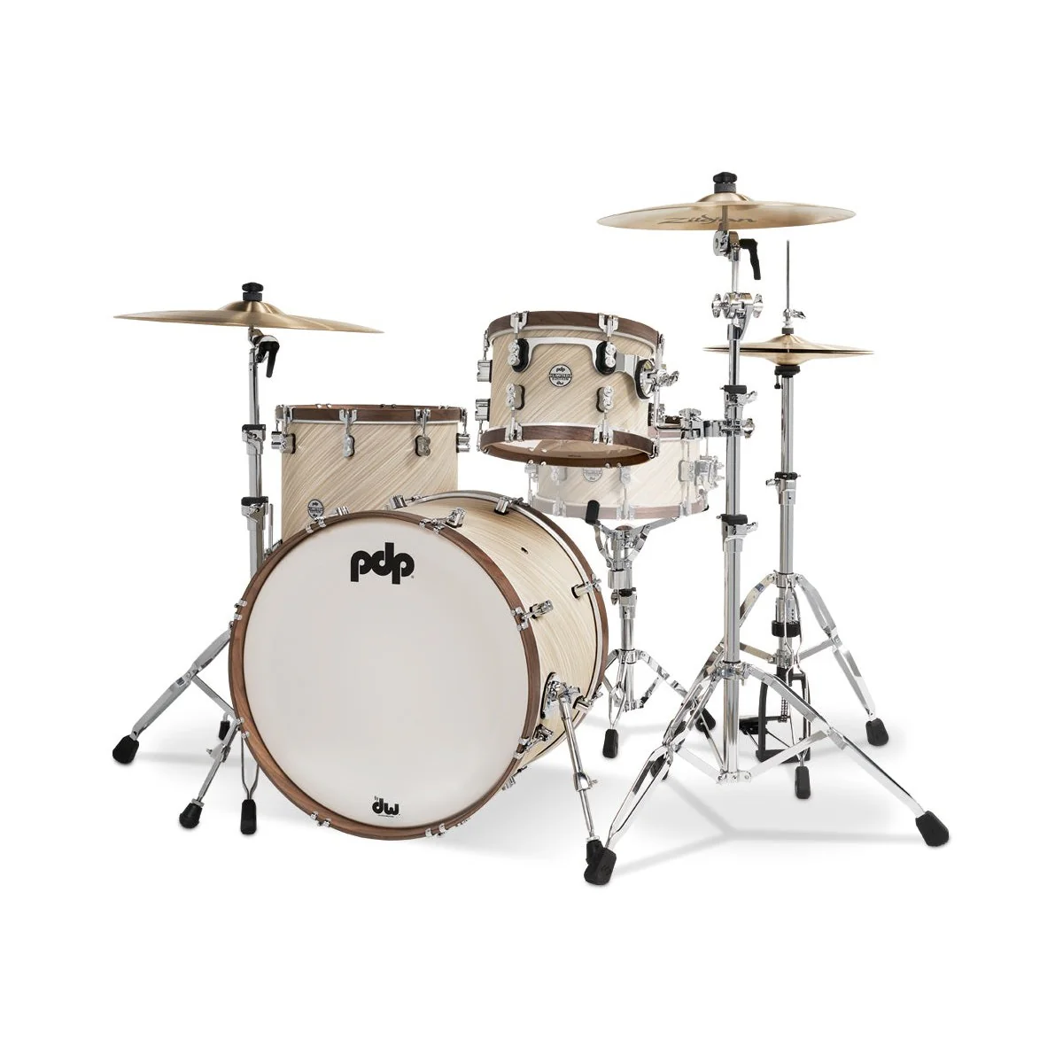 PDP - Limited Edition Twisted Ivory & Walnut Wood Hoop 3-Piece Kit PDLT2213TI - Image 3