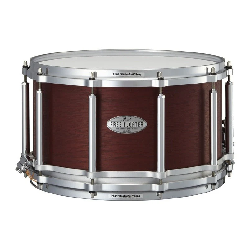 Pearl - Free Floating Mahogany Snare 8x14 Satin Red Mahogany FTMH1480