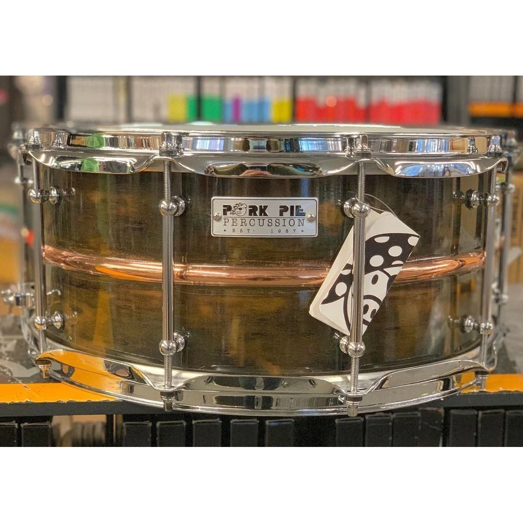 Pork Pie - Patina Copper Snare 6.5x14 with Polished Bead