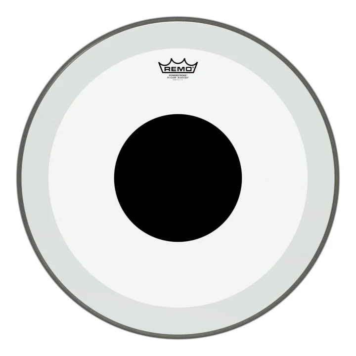 Powerstroke® P3 Clear Black Dot™ Drumhead - Top Black Dot™, 20" | P3-1320-10