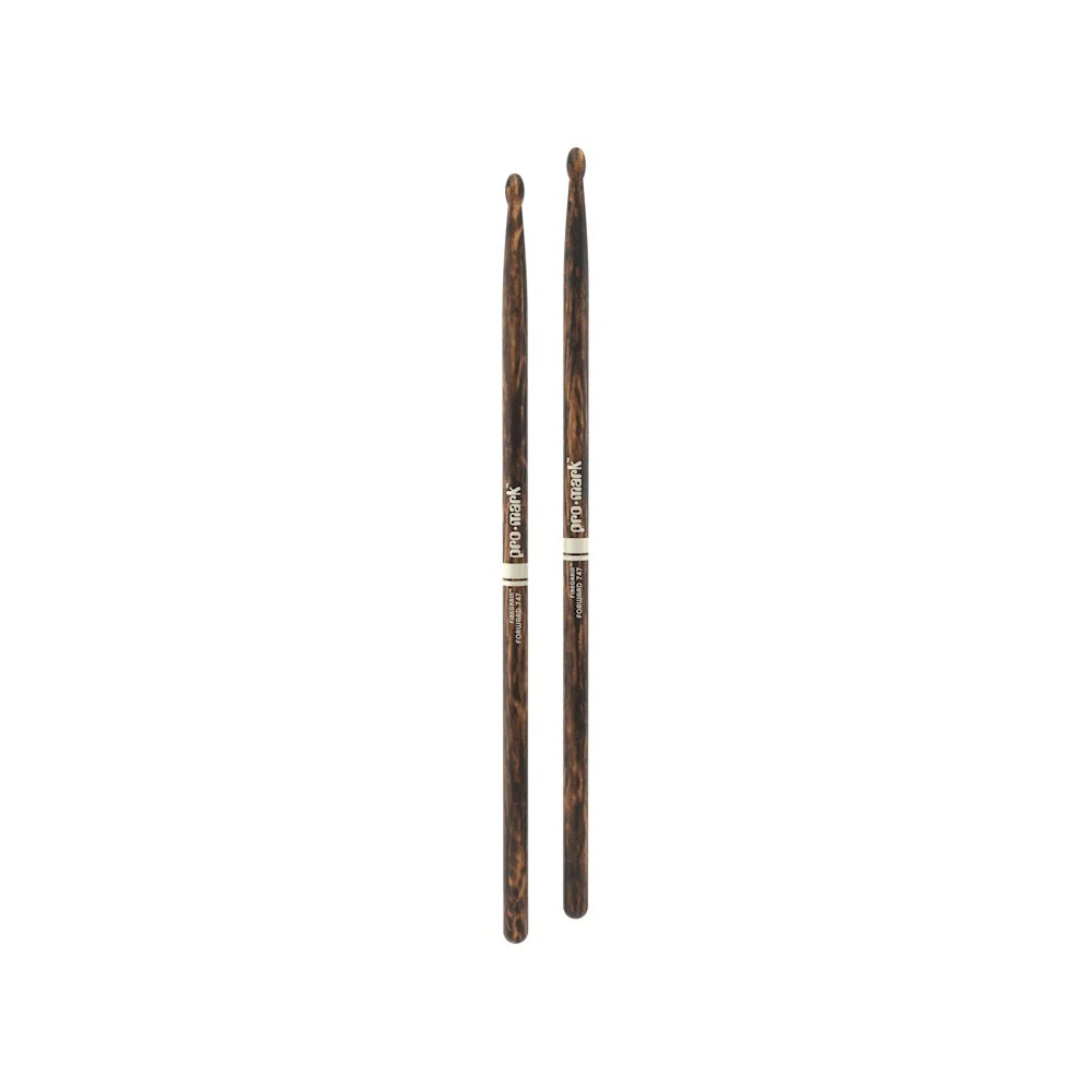 ProMark - Classic Forward 747 FireGrain 5A Hickory Drumstick - Oval Wood Tip - TX747W-FG  - TX747W-FG