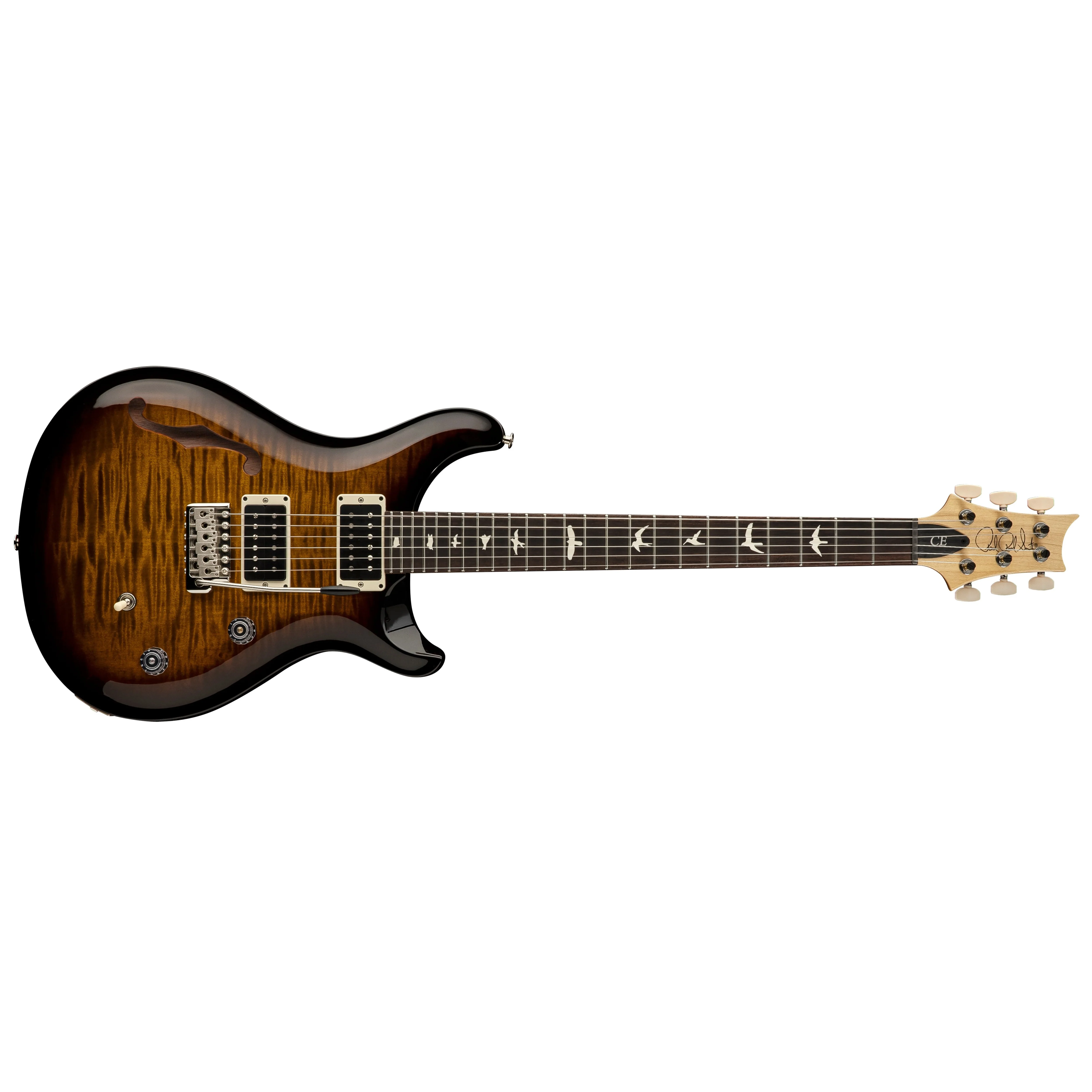 PRS - CE 24 Semi-Hollow - 2025 - Black Amber