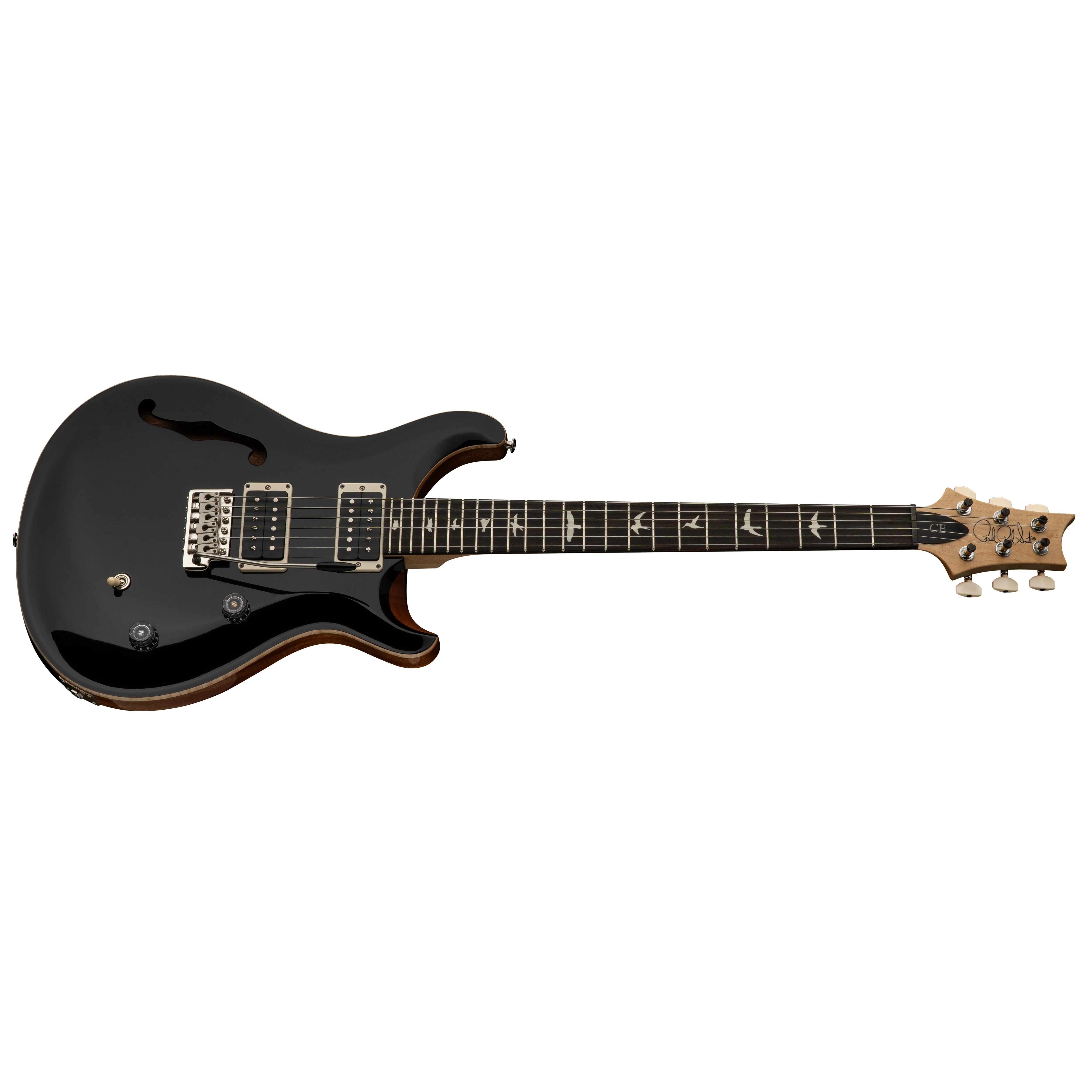PRS - CE 24 Semi-Hollow - 2025 - Black Top (Opaque Top with Natural Back) - Image 2