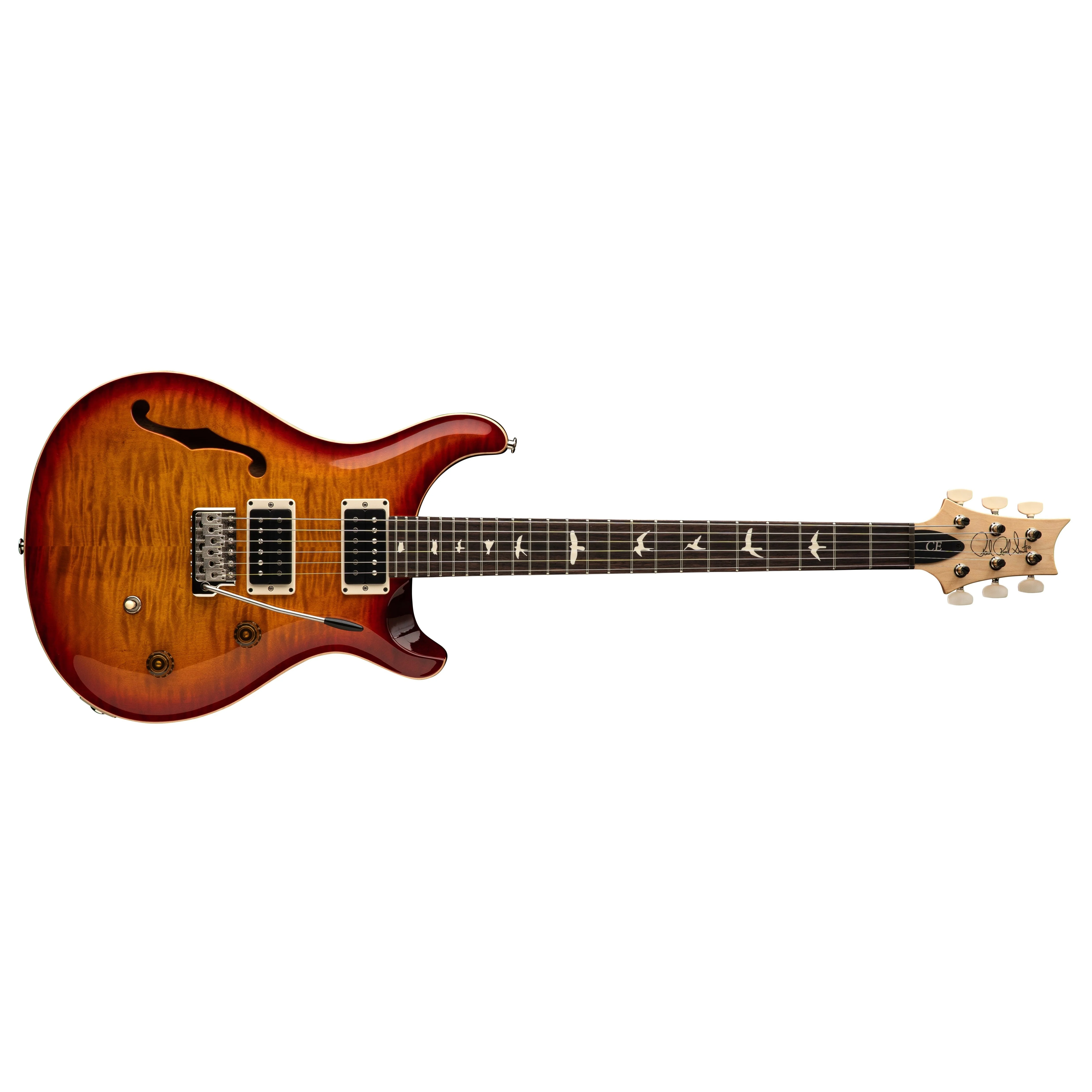 PRS - CE 24 Semi-Hollow - 2025 - Dark Cherry Sunburst