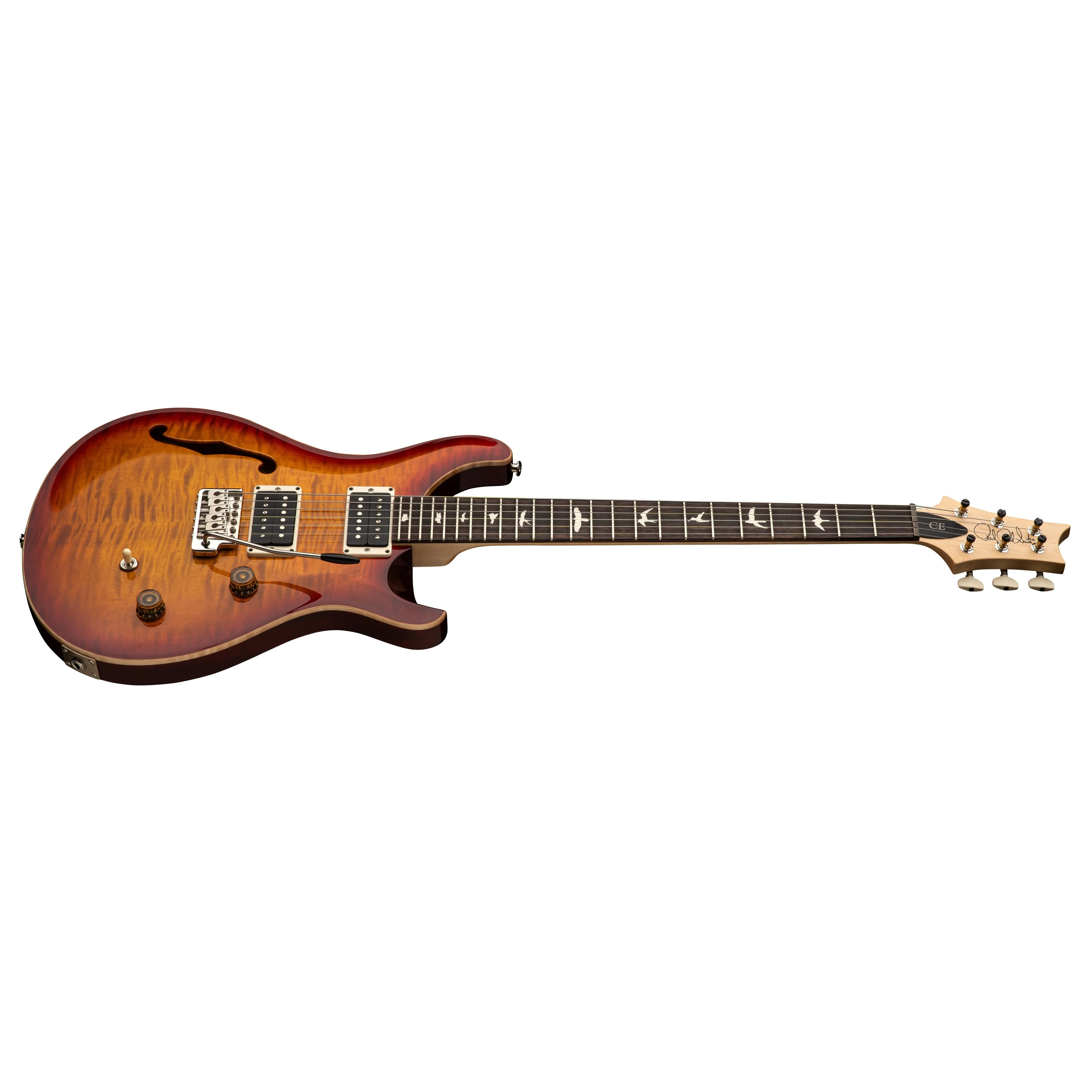 PRS - CE 24 Semi-Hollow - 2025 - Dark Cherry Sunburst - Image 2