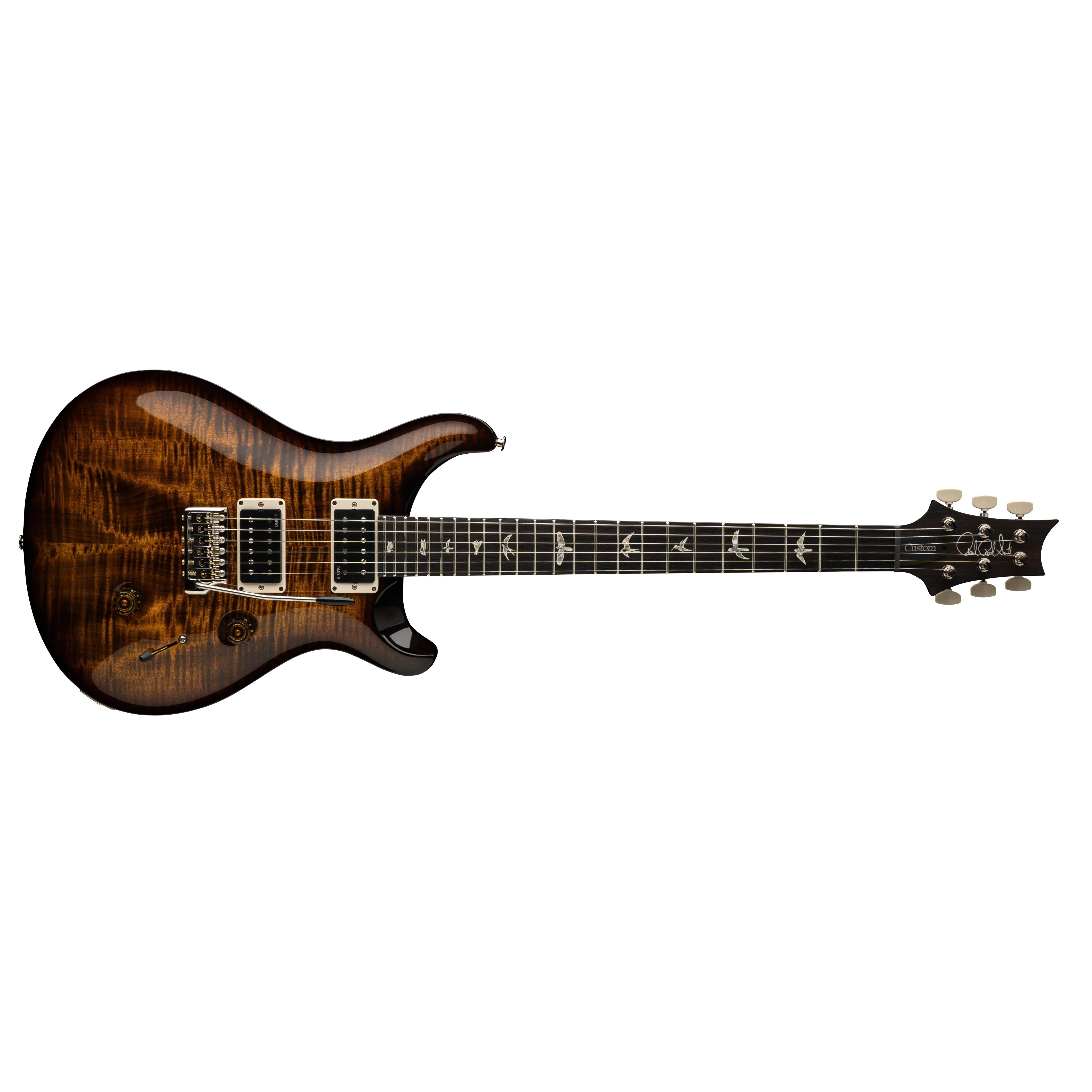 PRS - Custom 24 - 2025 - Black Gold Wraparound Burst - Image 3