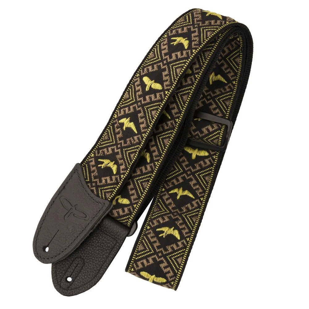 PRS - Hootenanny Style 2'' Strap Yellow Birds 102510 - Image 3