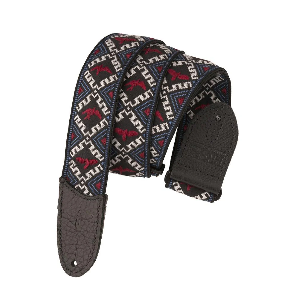 PRS - Jacquard Hootenanny Style 2'' Strap Red, White & Blue Birds 102510
