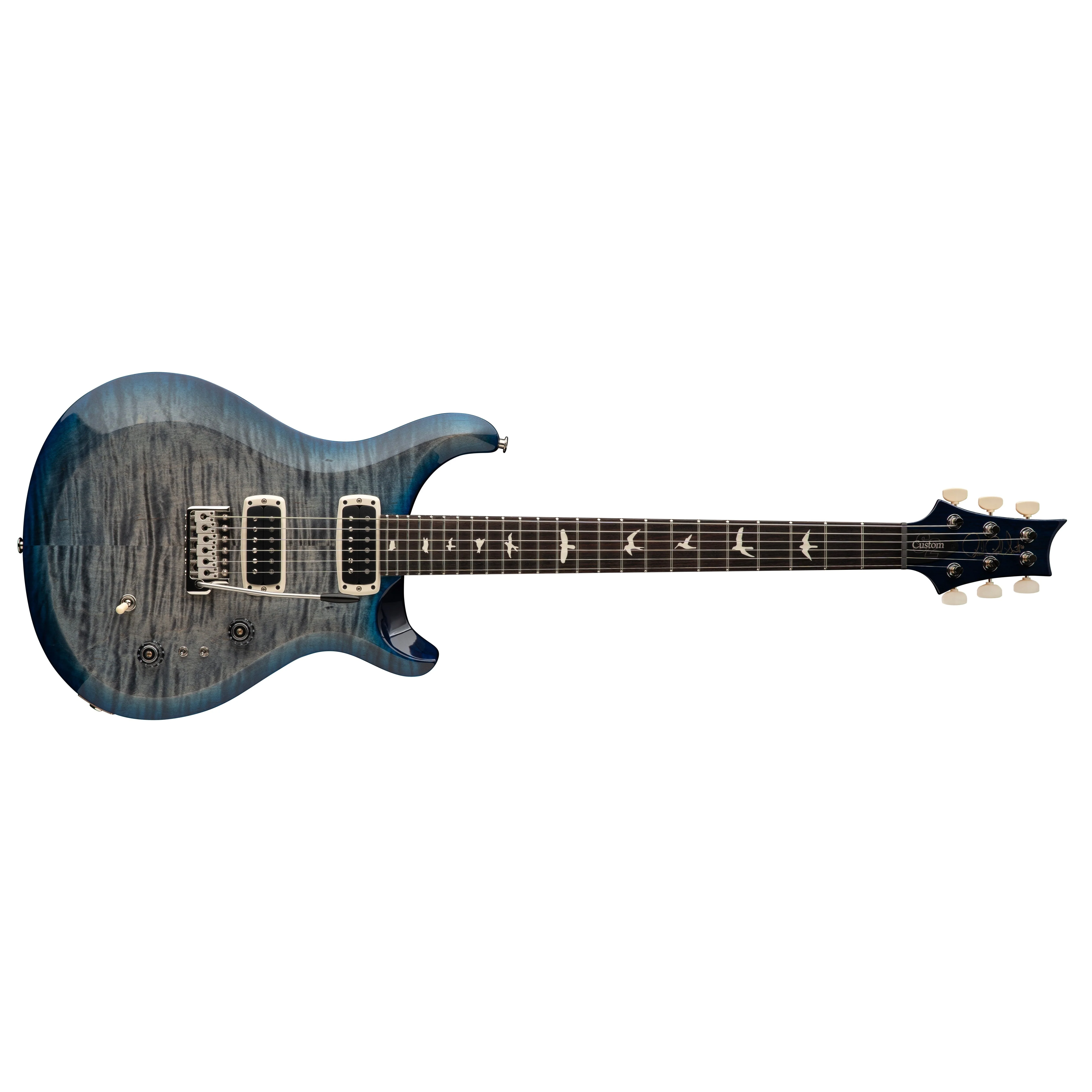 PRS - S2 Custom 24-08 - 2025 - Faded Gray Black Blue Burst