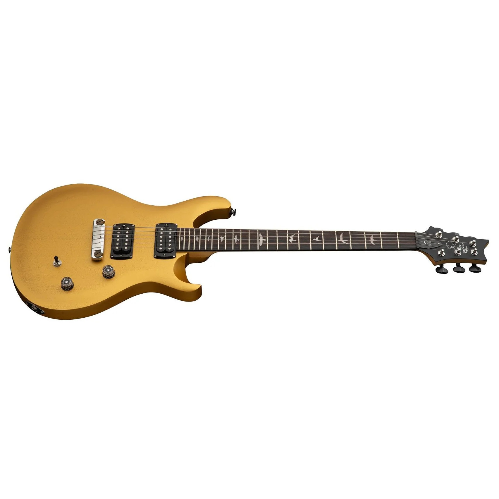 PRS - SE CE 24 Standard Stoptail Satin Electric Guitar - 2025 - Metallic Gold - Image 2