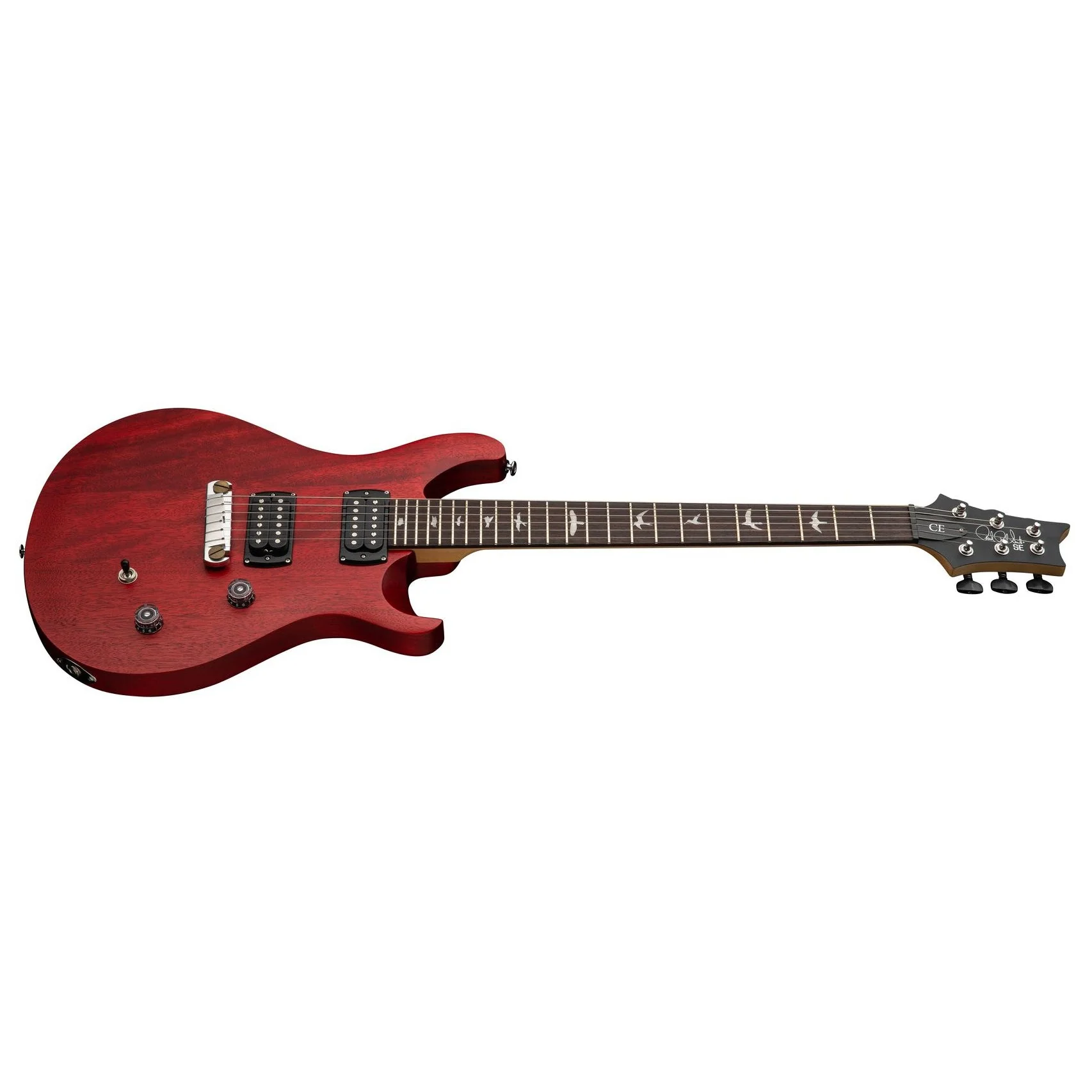 PRS - SE CE 24 Standard Stoptail Satin Electric Guitar - 2025 - Vintage Cherry - Image 2