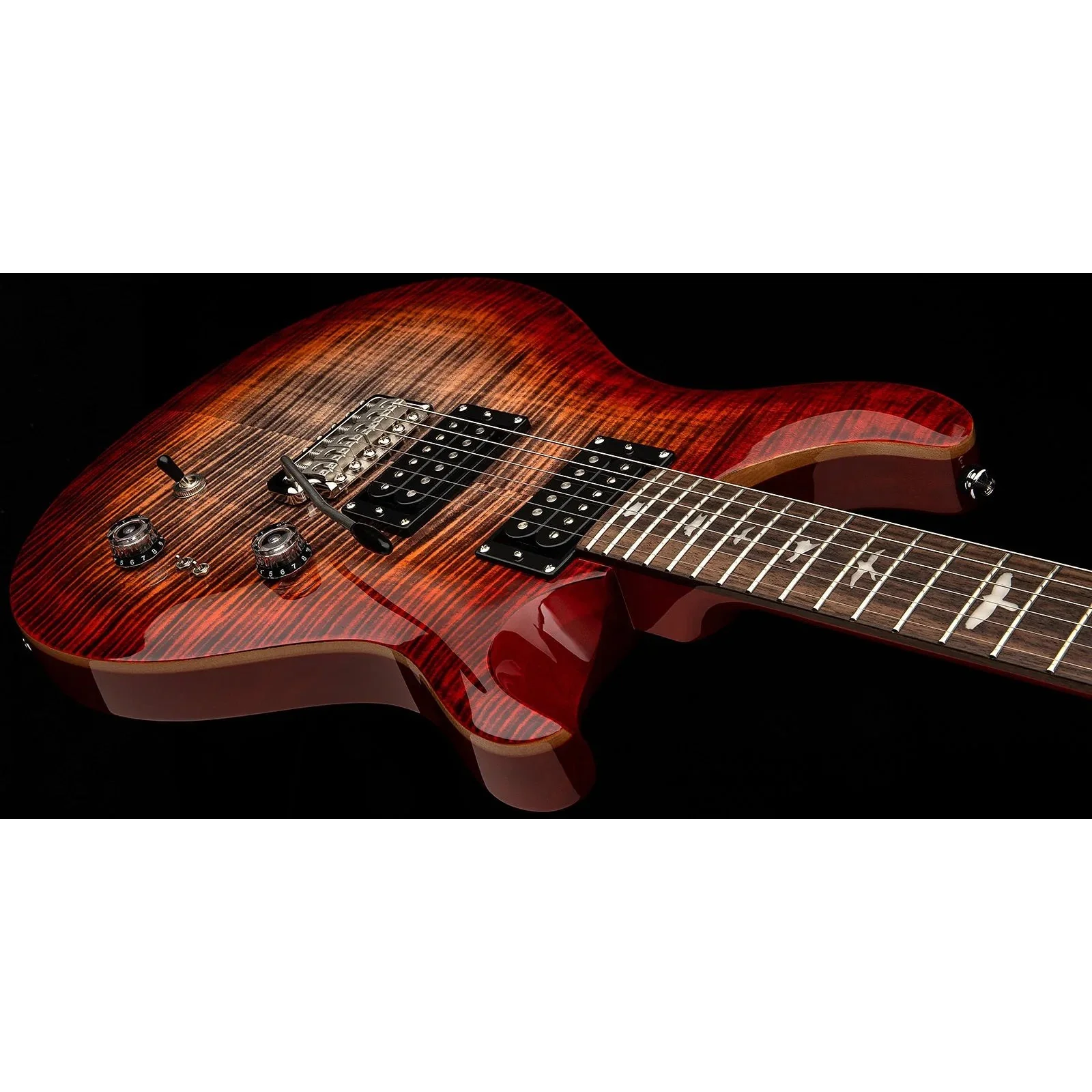 PRS - SE Custom 24-08 - 2025 - Charcoal Cherry Burst - Image 4