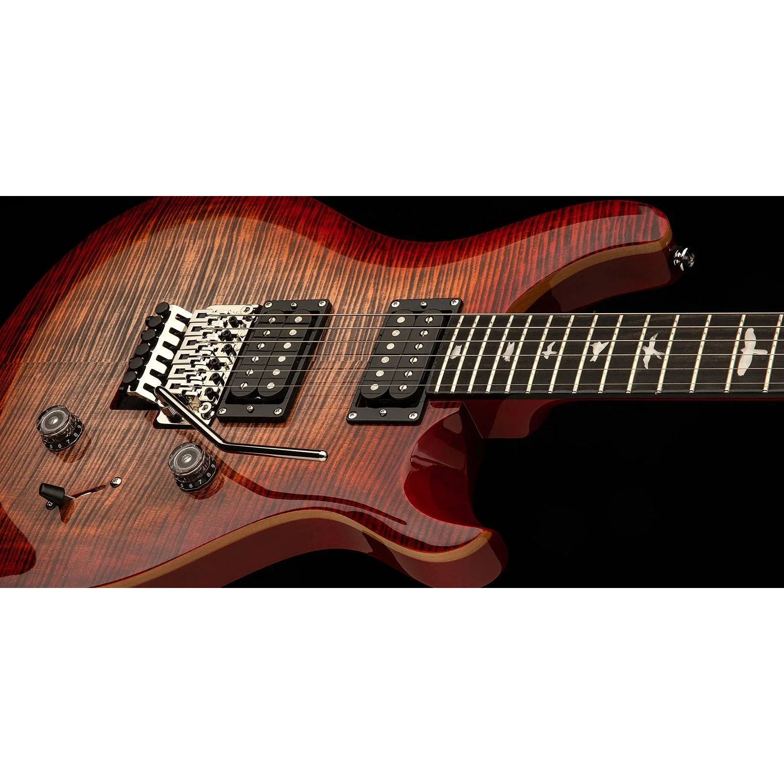 PRS - SE Custom 24 "Floyd" - 2025 - Charcoal Cherry Burst - Image 2
