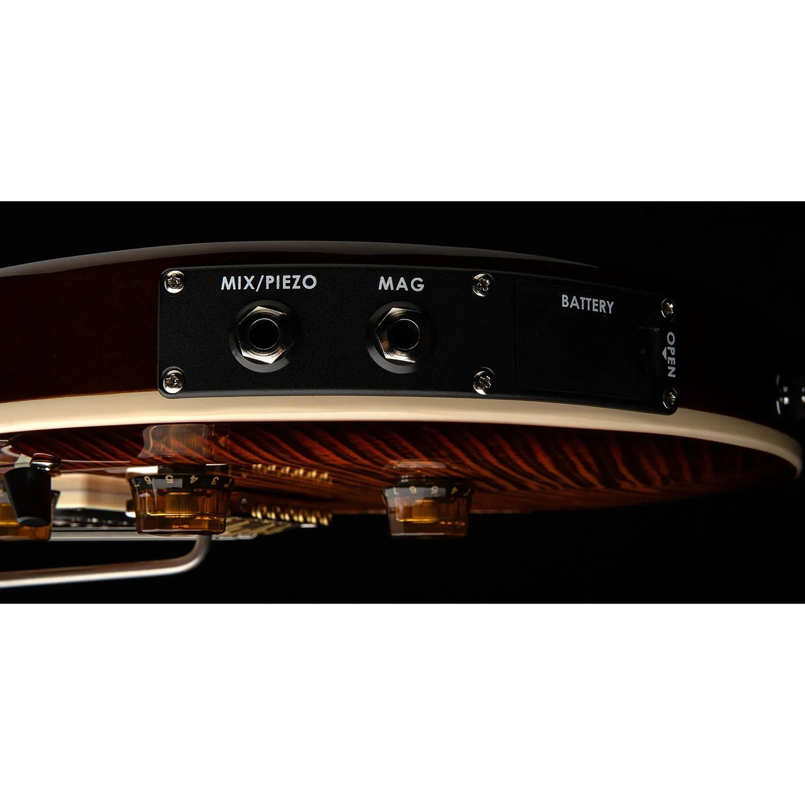 PRS - SE Custom 24 Semi-Hollow Piezo - 2025 - Orange Tiger Smokeburst - Image 4
