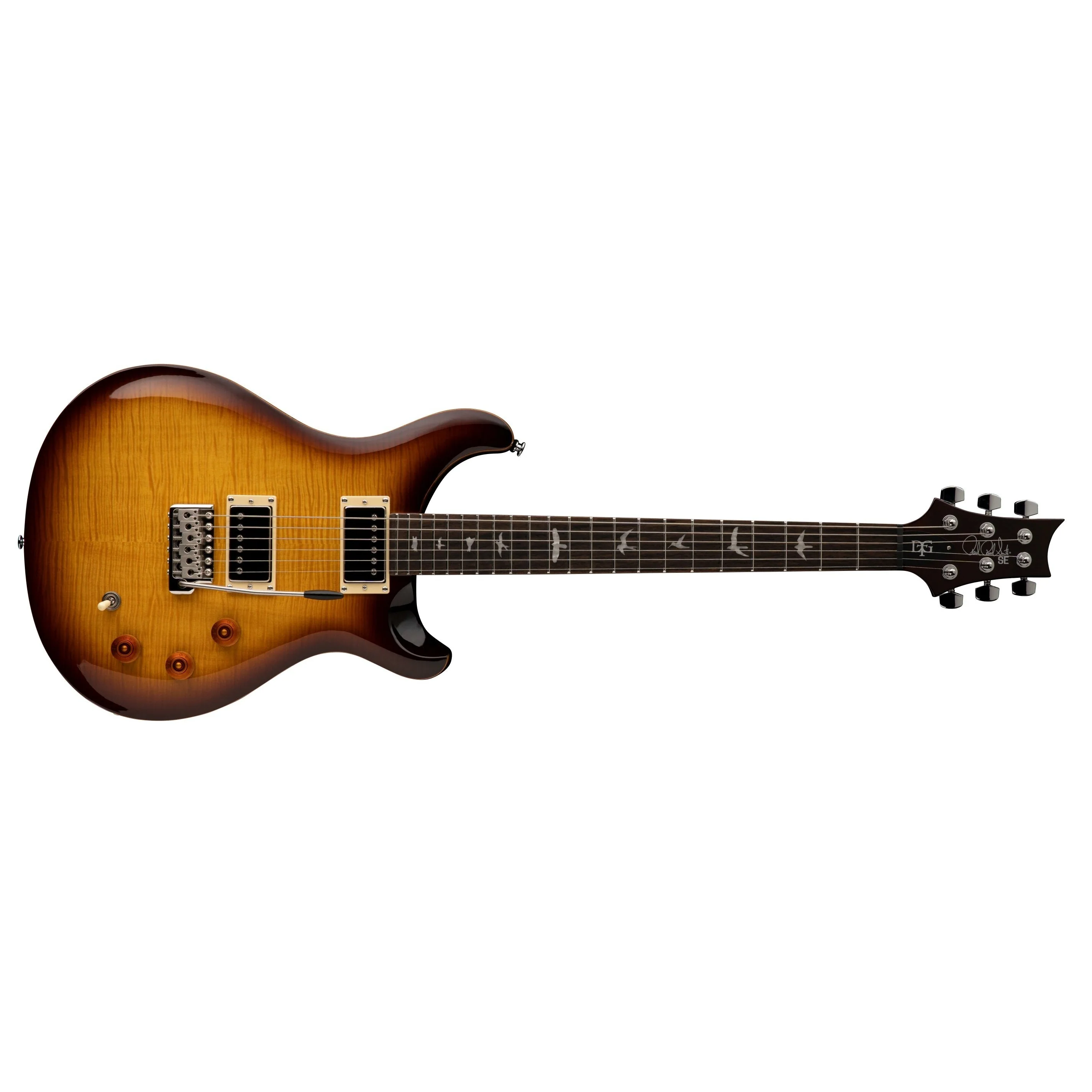 PRS - SE DGT McCarty Tobacco Sunburst Birds DGB22MT