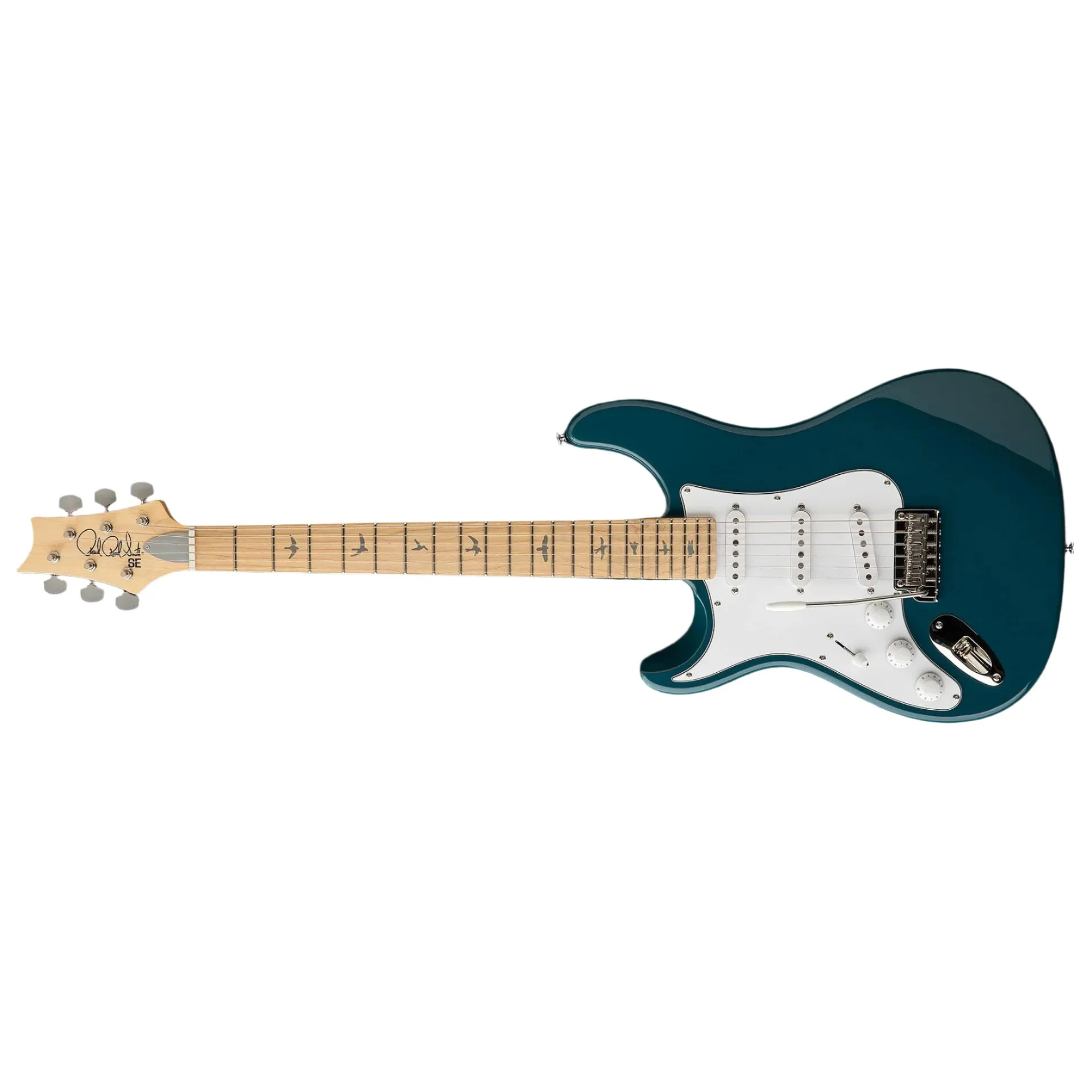PRS - SE SIlver Sky - Maple - Left Handed - Nylon Blue - J2ML6J
