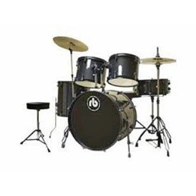 RB Percussion & Accessories - 5 Piece Junior Drum Kit  Black – RB-JR5-SBK