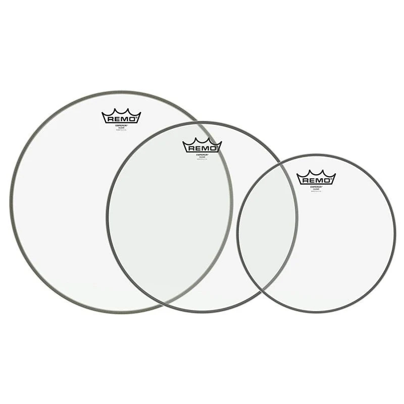 Remo - Emperor Clear Tom Drumhead Pack - 10", 12" & 14" - PP-0980-BE