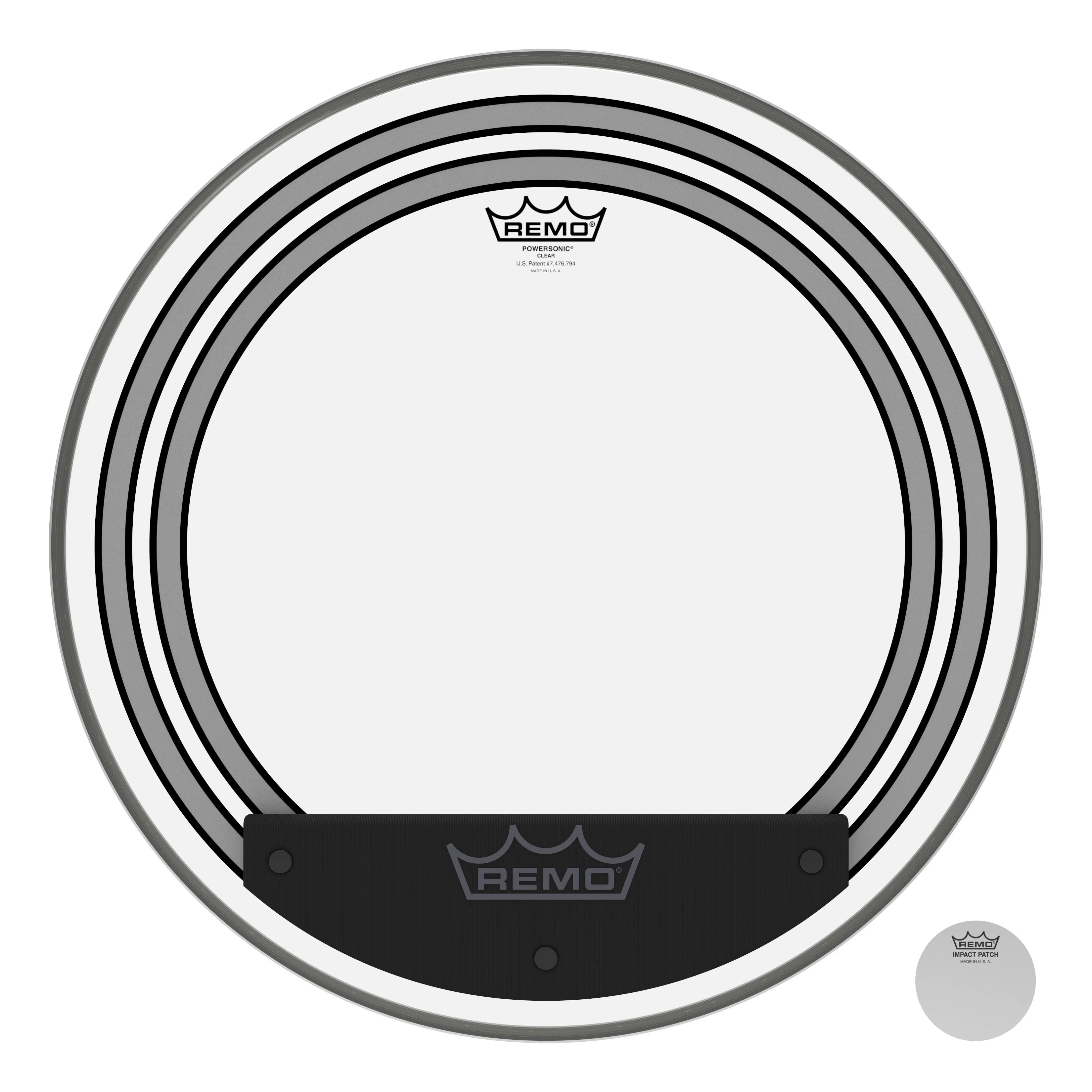 Remo - Powersonic® Clear Drumhead, 20" | PW-1320-00