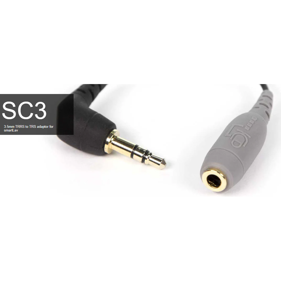 Rode - SC3 3.5mm TRRS to TRS adaptor for smartLav