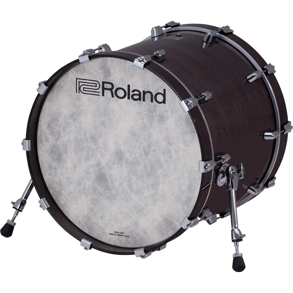 Roland - KD-22-GE Kick Drum Pad - Full-Size Kick Drum Pad for the V-Drums - Gloss Ebony