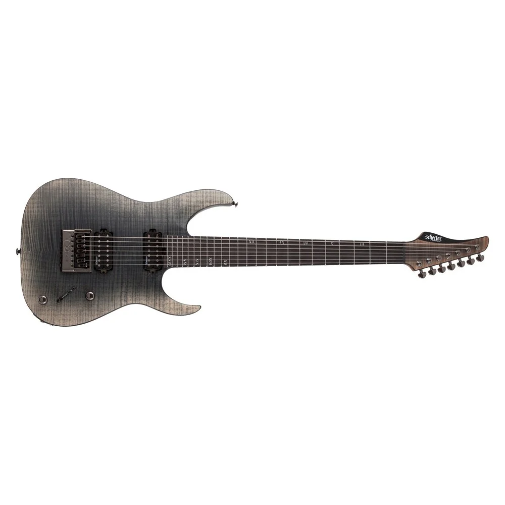 Schecter - Banshee Mach-7 7-String Evertune Electric Guitar - Fallout Burst Finish  - 1415-SHC