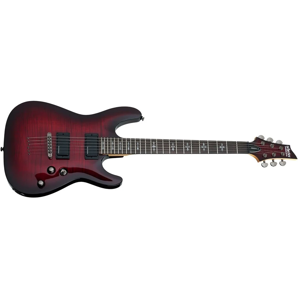 Schecter - Demon-6 Electric Guitar - Crimson Red Burst - 3245-SHC