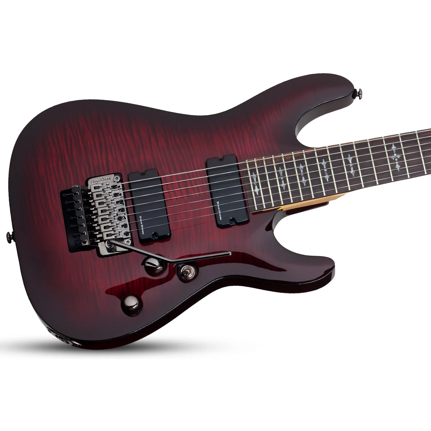 Schecter - Demon-7 FR Crimson Red Burst (CRB) #3260 - Image 3