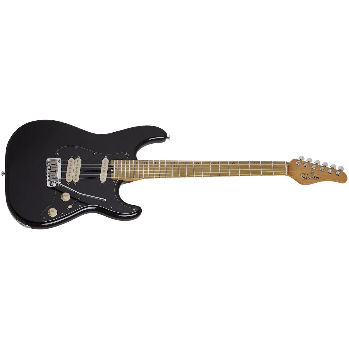 Schecter Guitar Research - MV-6 Solid body Electric Guitar   - Black - 4201-SHC