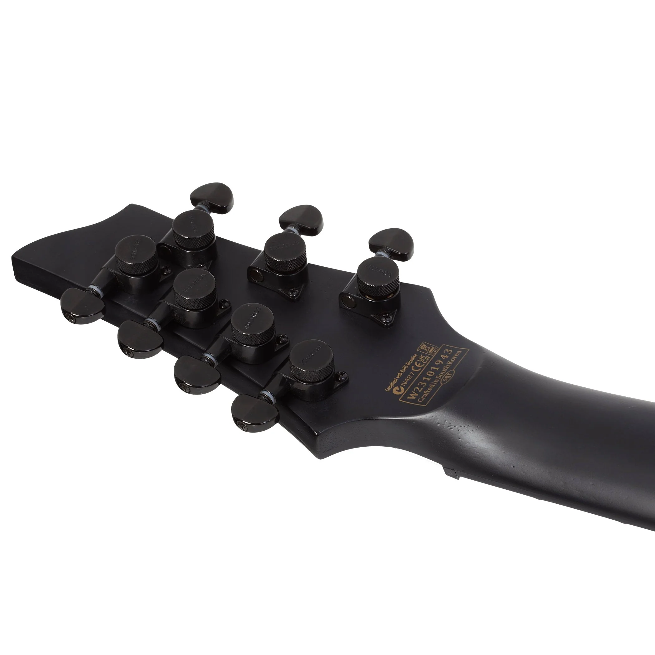 Schecter - PT-7 Black Ops 7-String Electric Guitar, Satin Black Open Pore - 621-SHC - Image 6