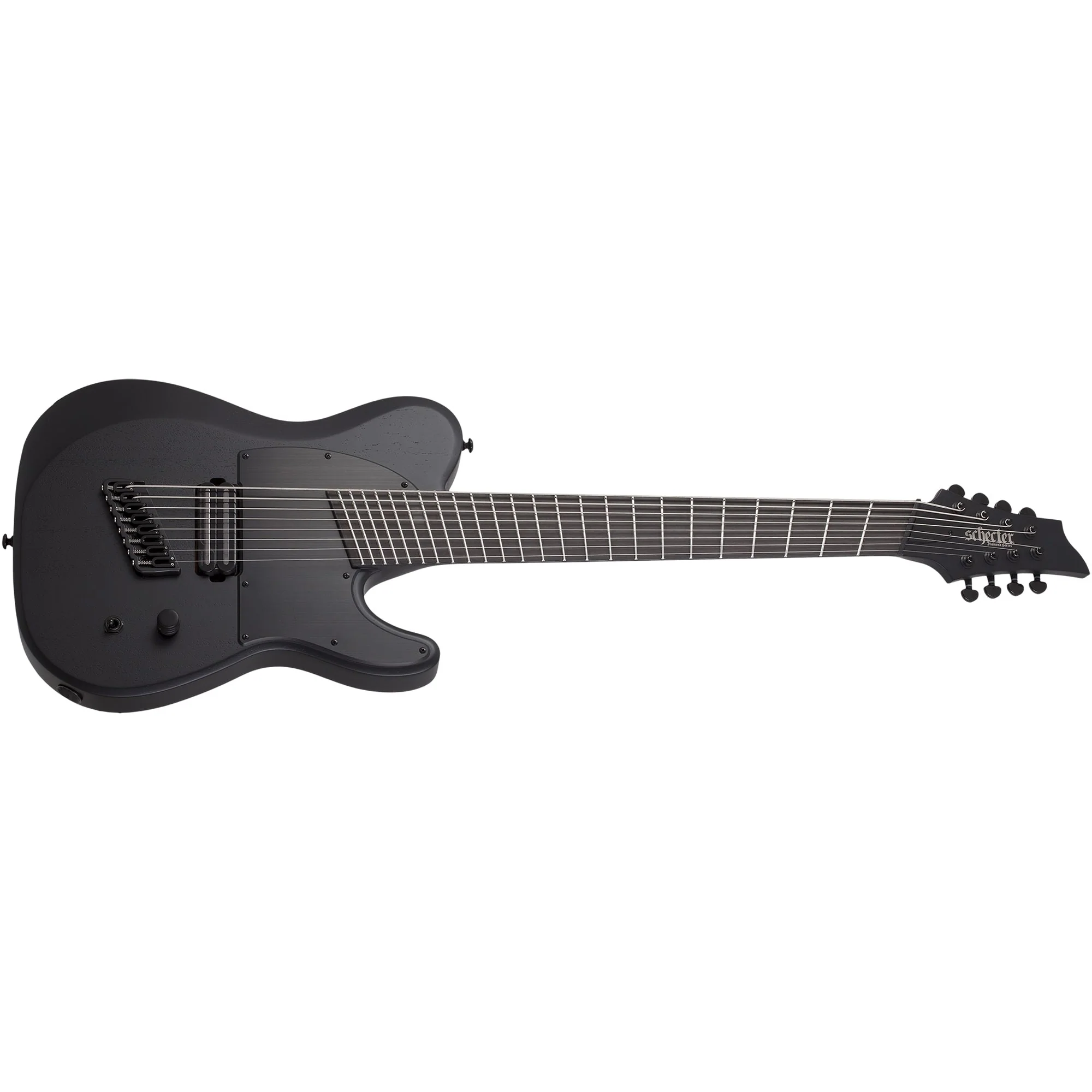 Schecter - PT-8 Black Ops 8-String Electric Guitar, Satin Black Open Pore - 622-SHC
