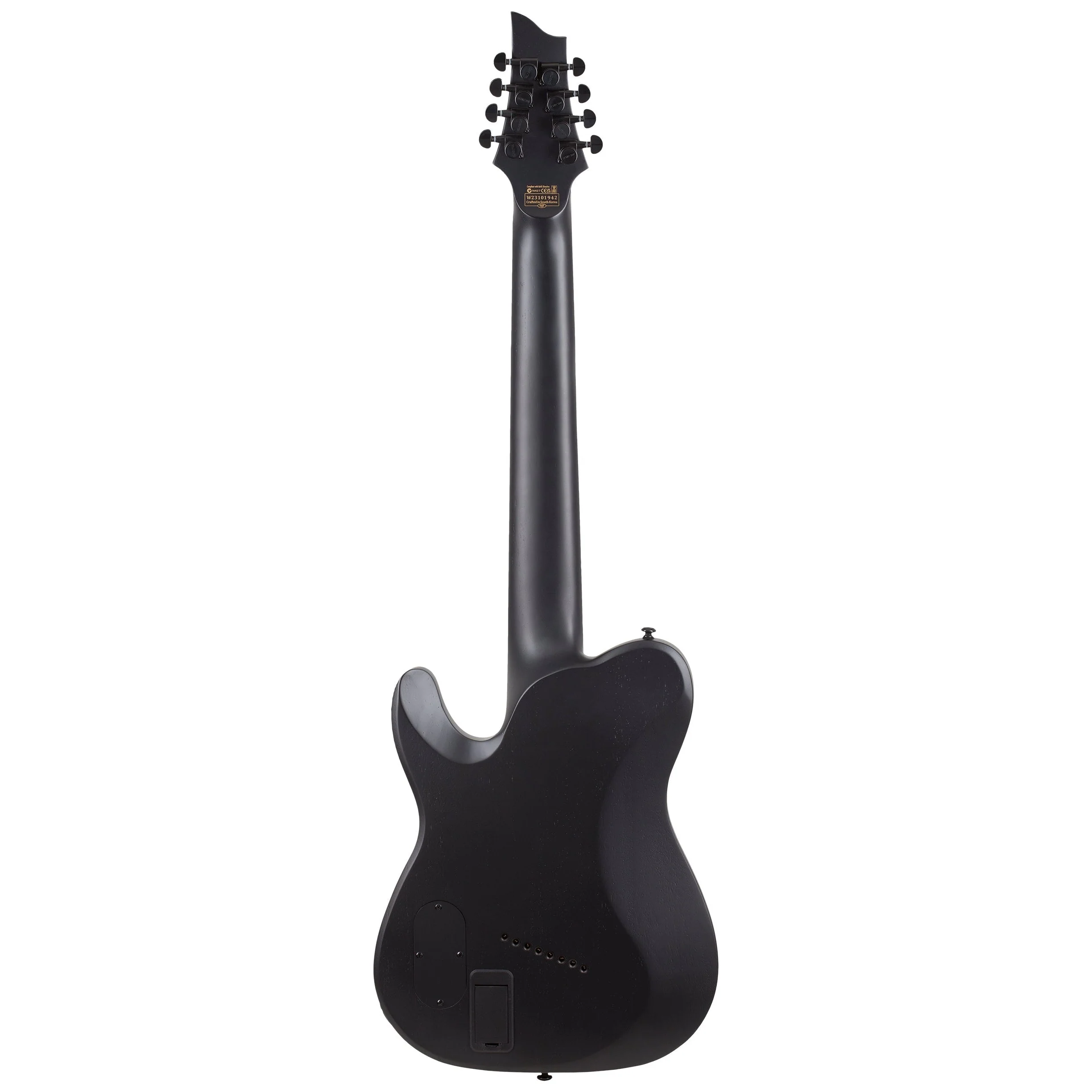 Schecter - PT-8 Black Ops 8-String Electric Guitar, Satin Black Open Pore - 622-SHC - Image 5
