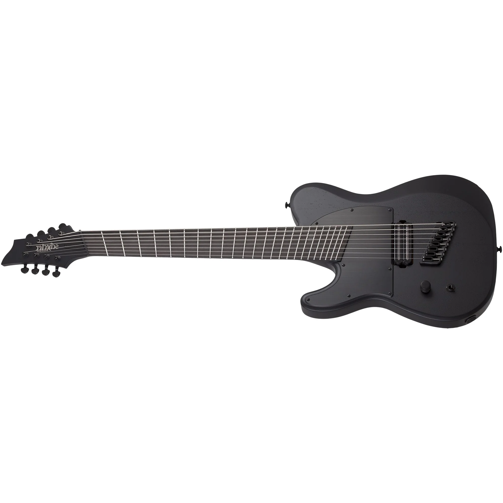 Schecter - PT-8 Black Ops 8-String Left-Handed Electric Guitar, Satin Black Open Pore - 625-SHC