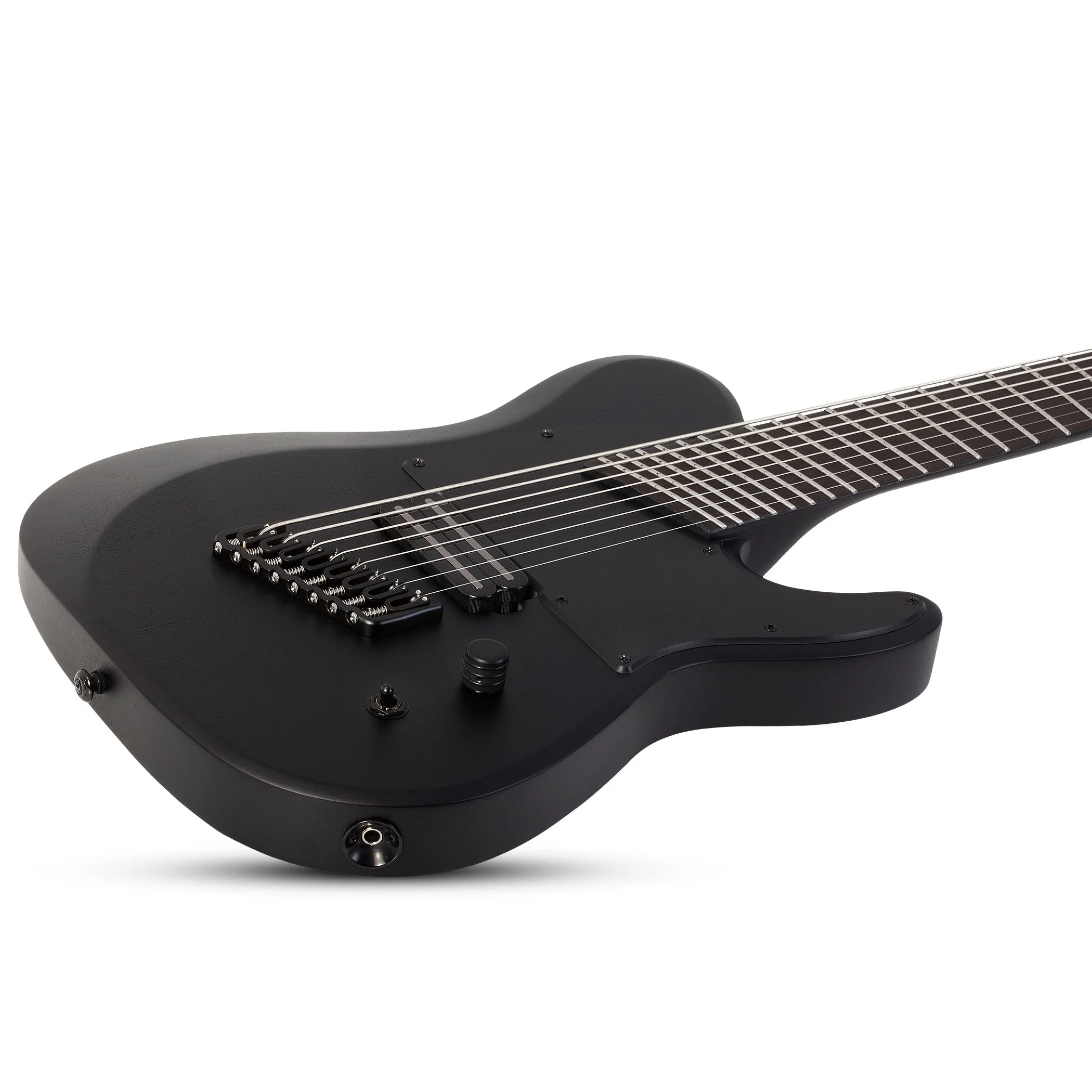 Schecter - PT-8 Black Ops 8-String Left-Handed Electric Guitar, Satin Black Open Pore - 625-SHC - Image 2