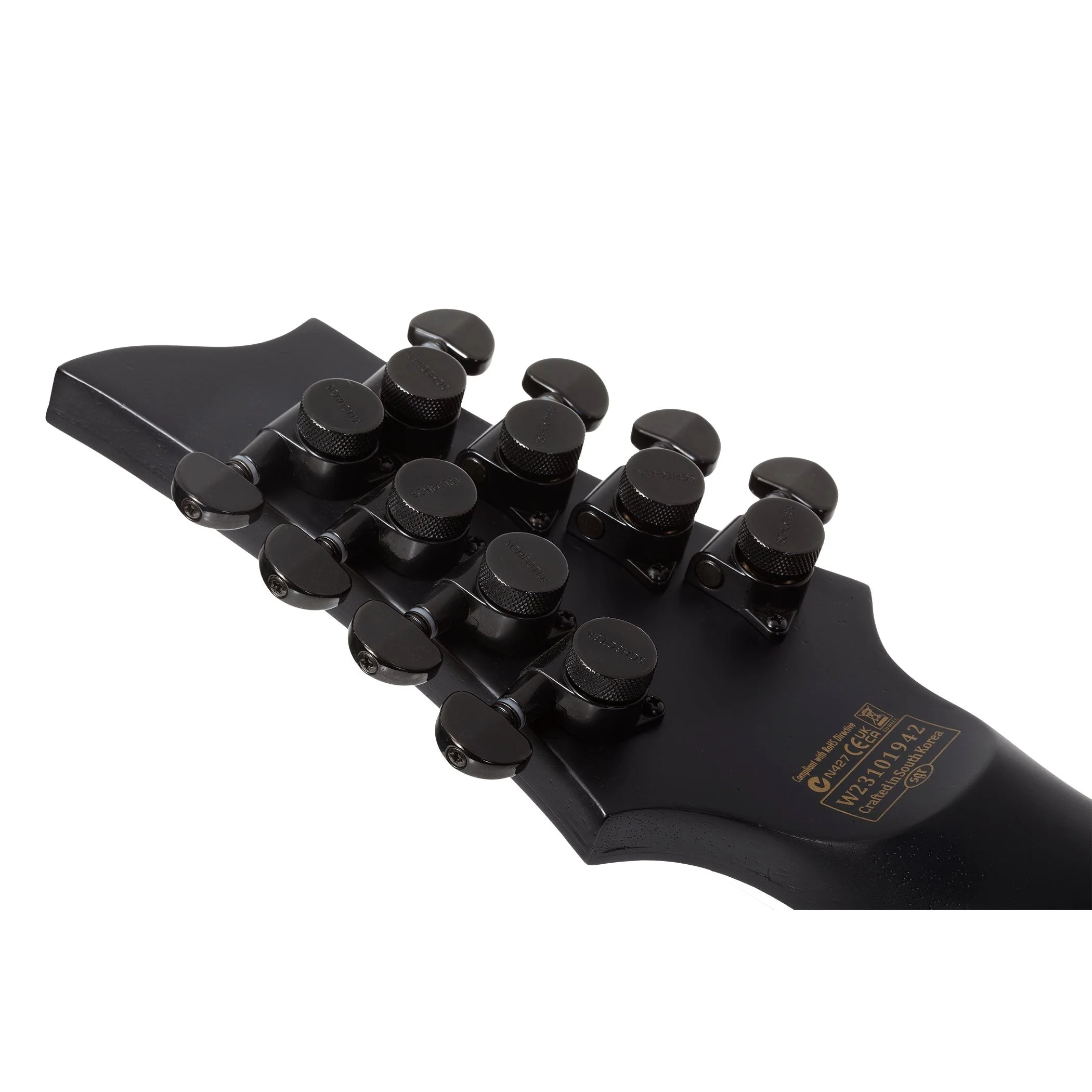 Schecter - PT-8 Black Ops 8-String Left-Handed Electric Guitar, Satin Black Open Pore - 625-SHC - Image 6