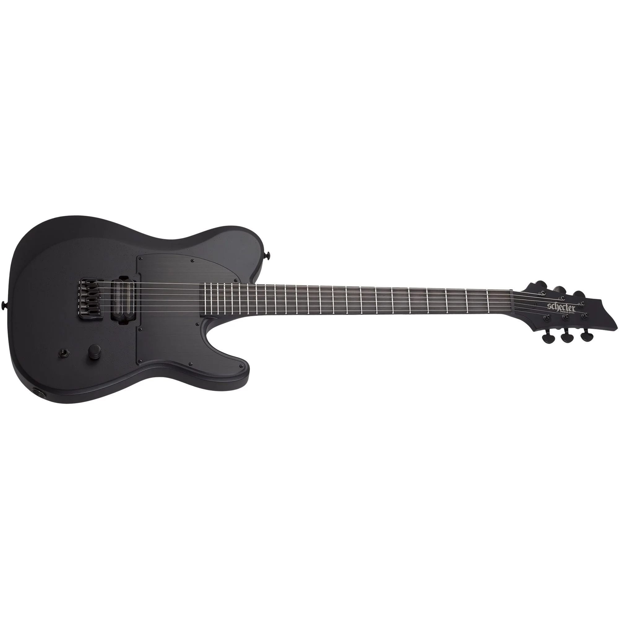 Schecter - PT Black Ops Electric Guitar, Satin Black Open Pore - 620-SHC