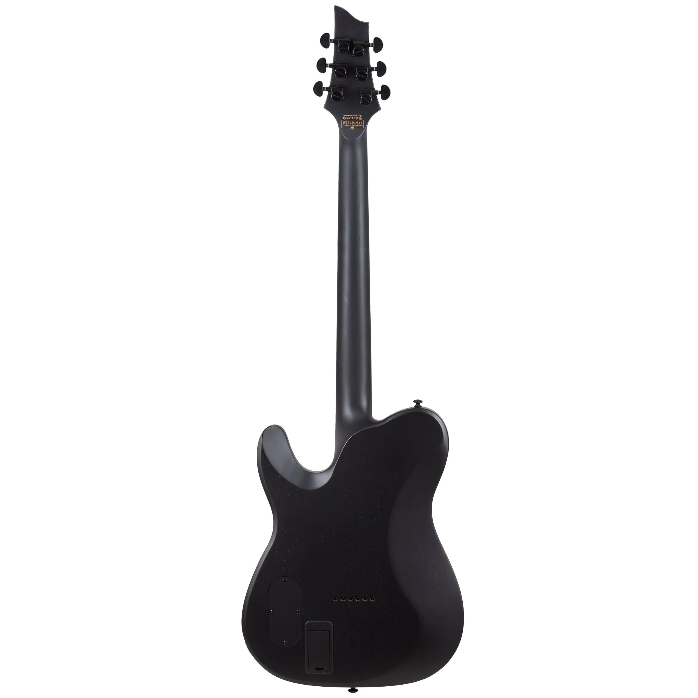 Schecter - PT Black Ops Electric Guitar, Satin Black Open Pore - 620-SHC - Image 4