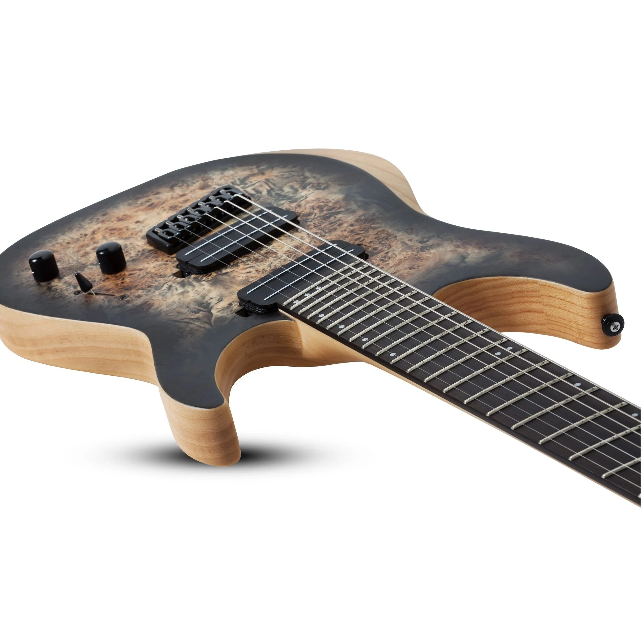 Schecter - Reaper-7 Multiscale Electric Guitar in Charcoal Burst - Image 6